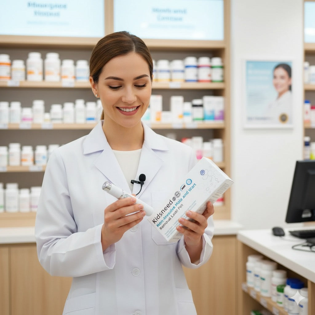 Kidsneed - Stylo Laser non invasif pour l'élimination des grains de beauté et des verrues