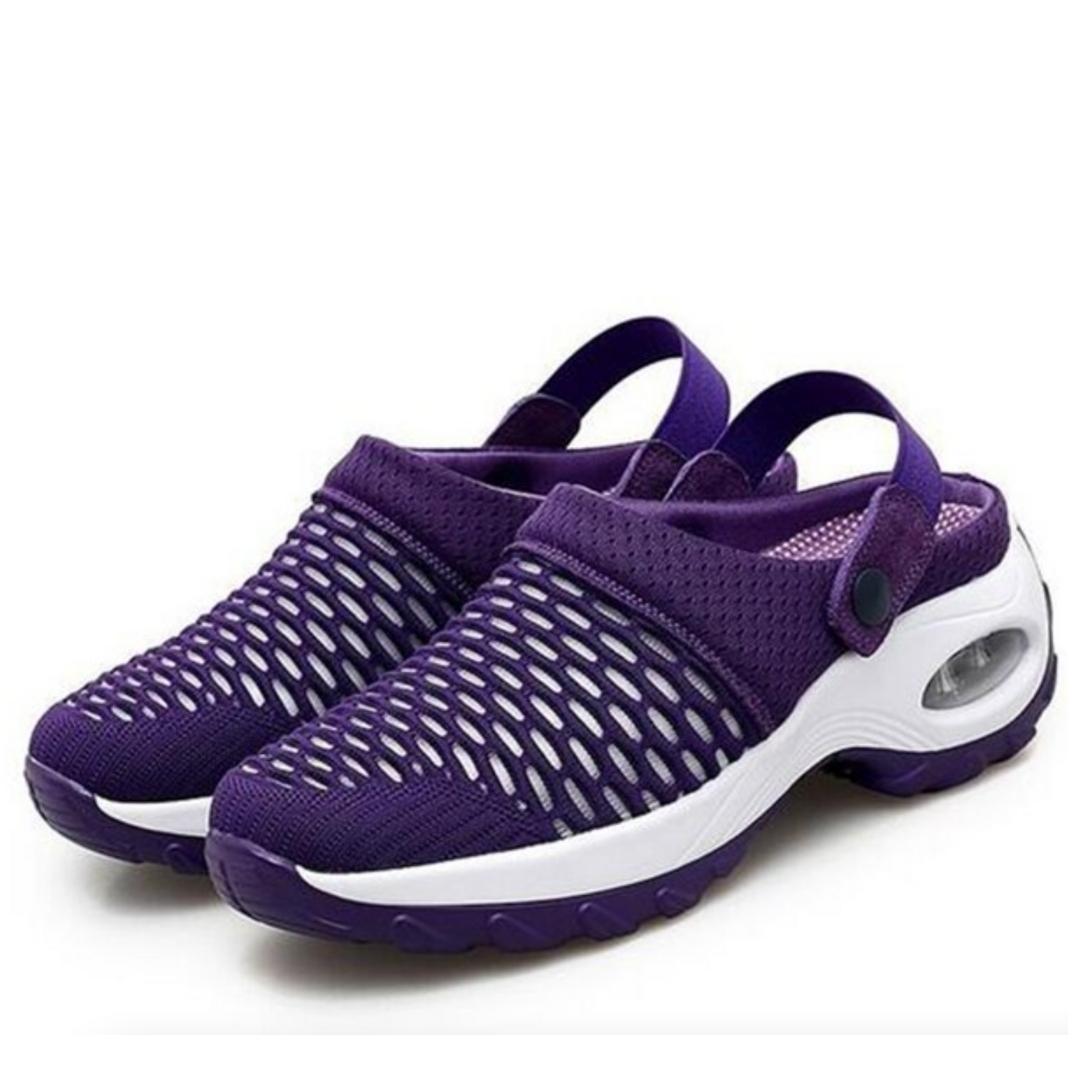 Chaussures à semelle compensée avec maintient du talon, sandales orthopédiques pour diabétiques / antidérapantes décontractée