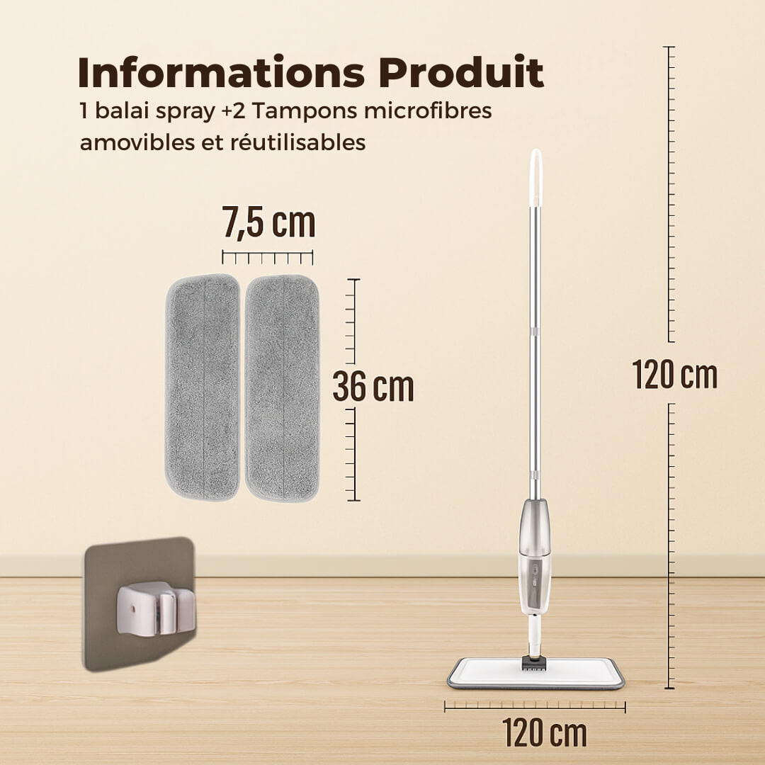 Le Balai Spray multisurfaces - Dites adieu à la saleté !