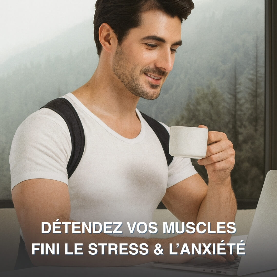 PostureLine™ – Correcteur de posture efficace en 10 jours, ajustable avec soutien dorsal et lombaire