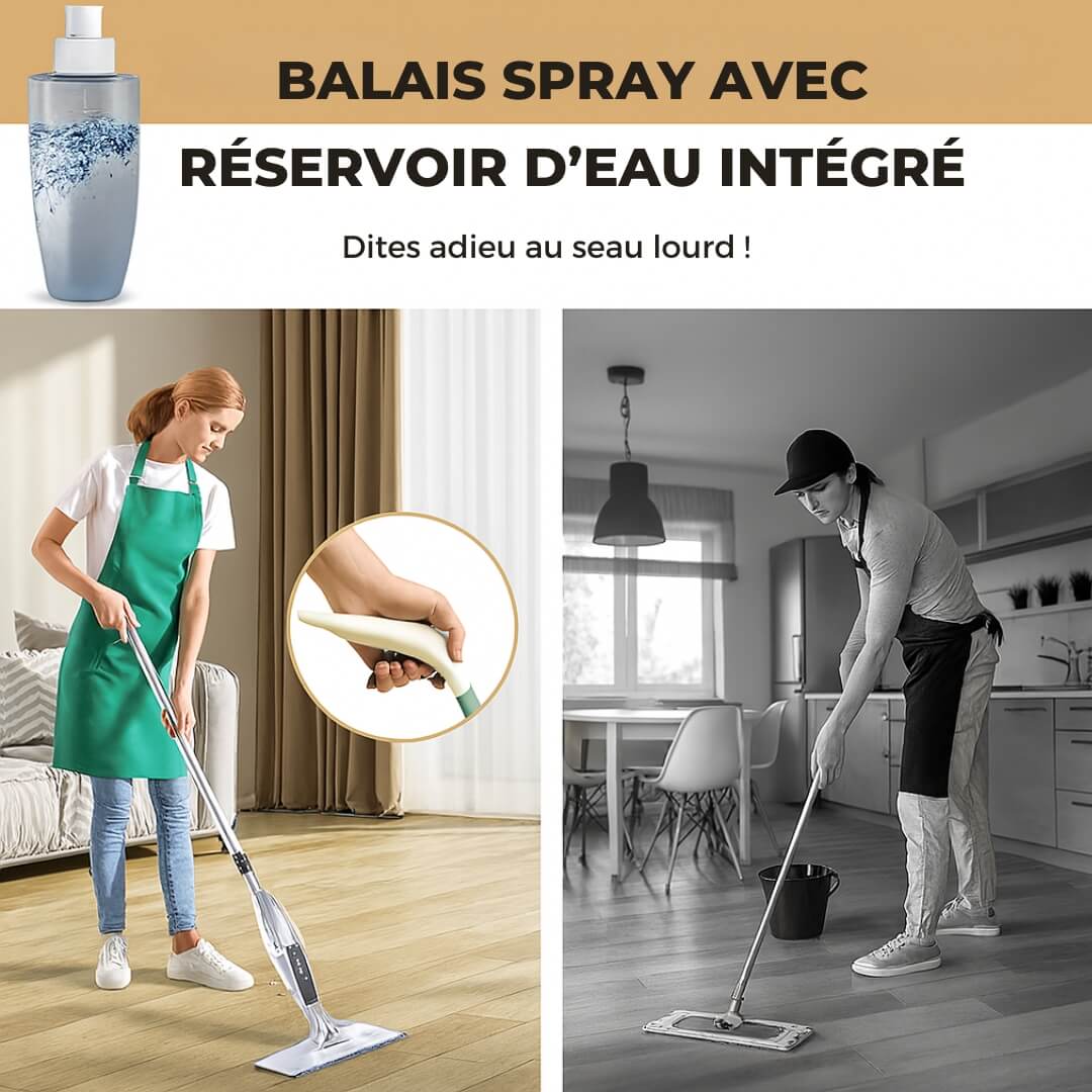 Le Balai Spray multisurfaces - Dites adieu à la saleté !