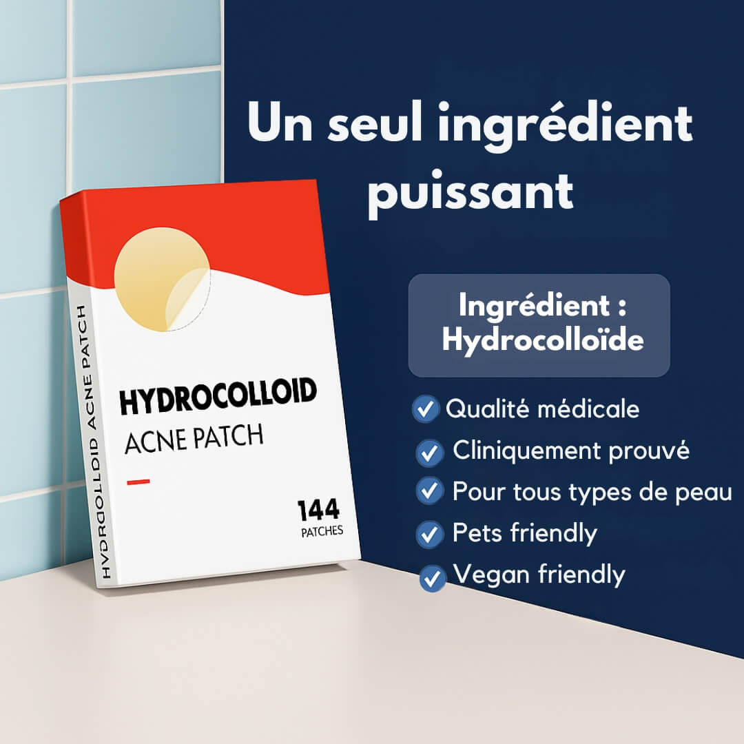 Patchs anti-boutons invisibles  – 144 patchs anti-acné professionnels