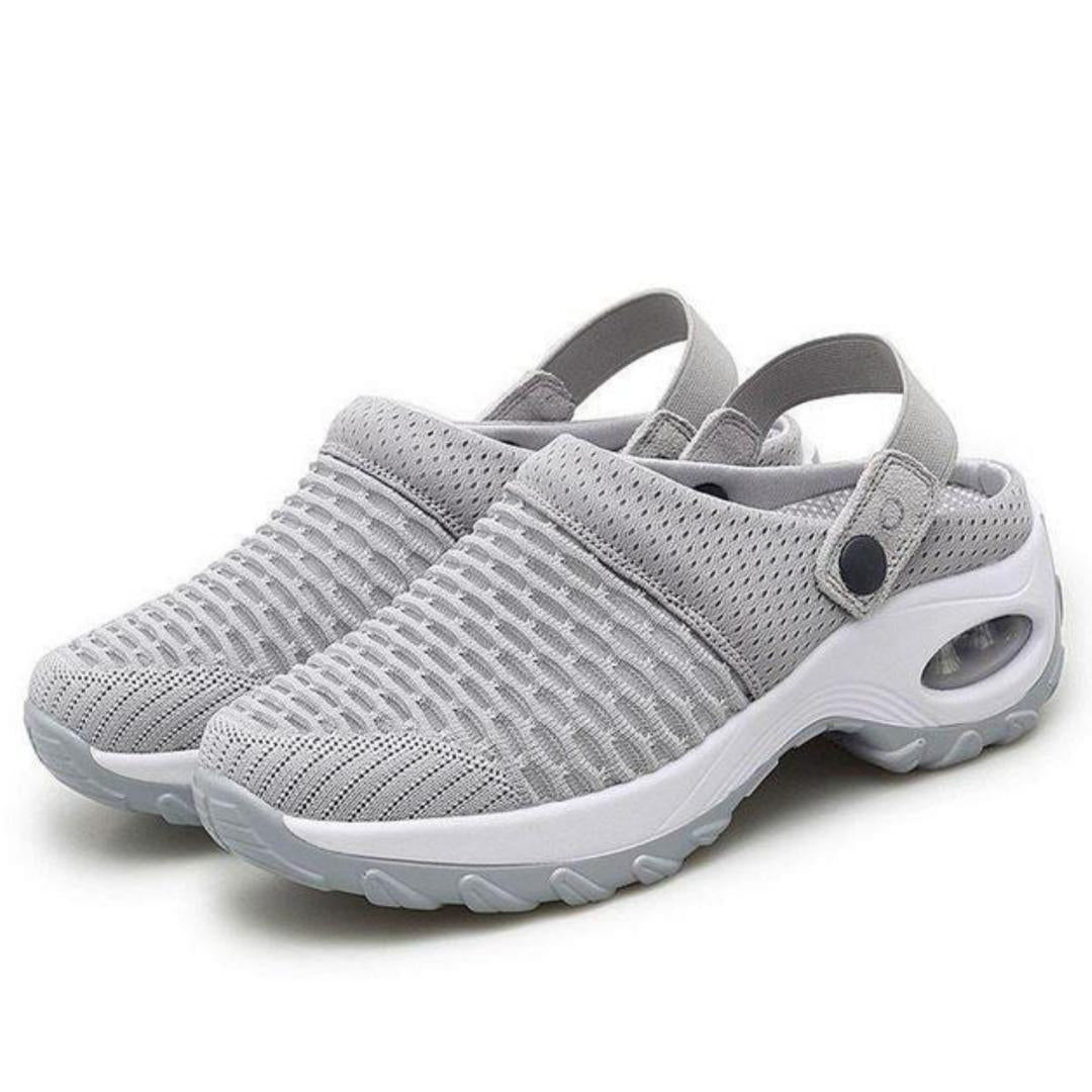 Chaussures à semelle compensée avec maintient du talon, sandales orthopédiques pour diabétiques / antidérapantes décontractée