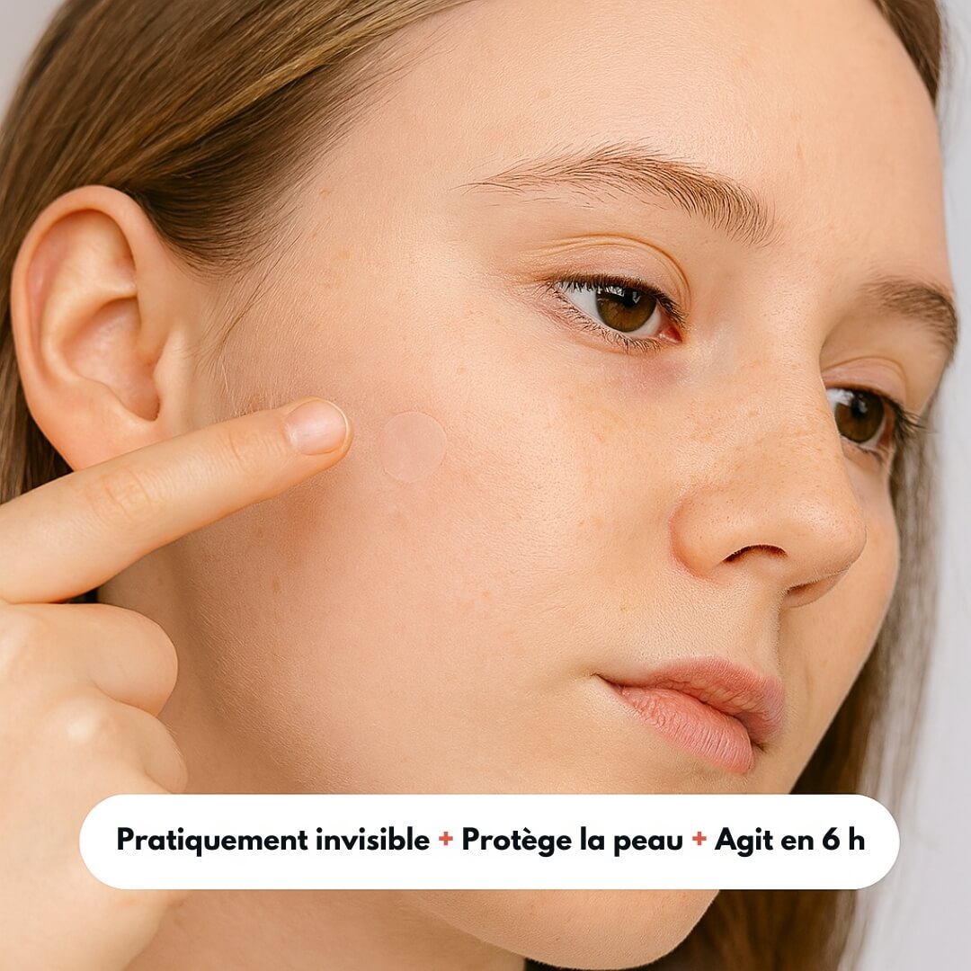 Patchs anti-boutons invisibles  – 144 patchs anti-acné professionnels