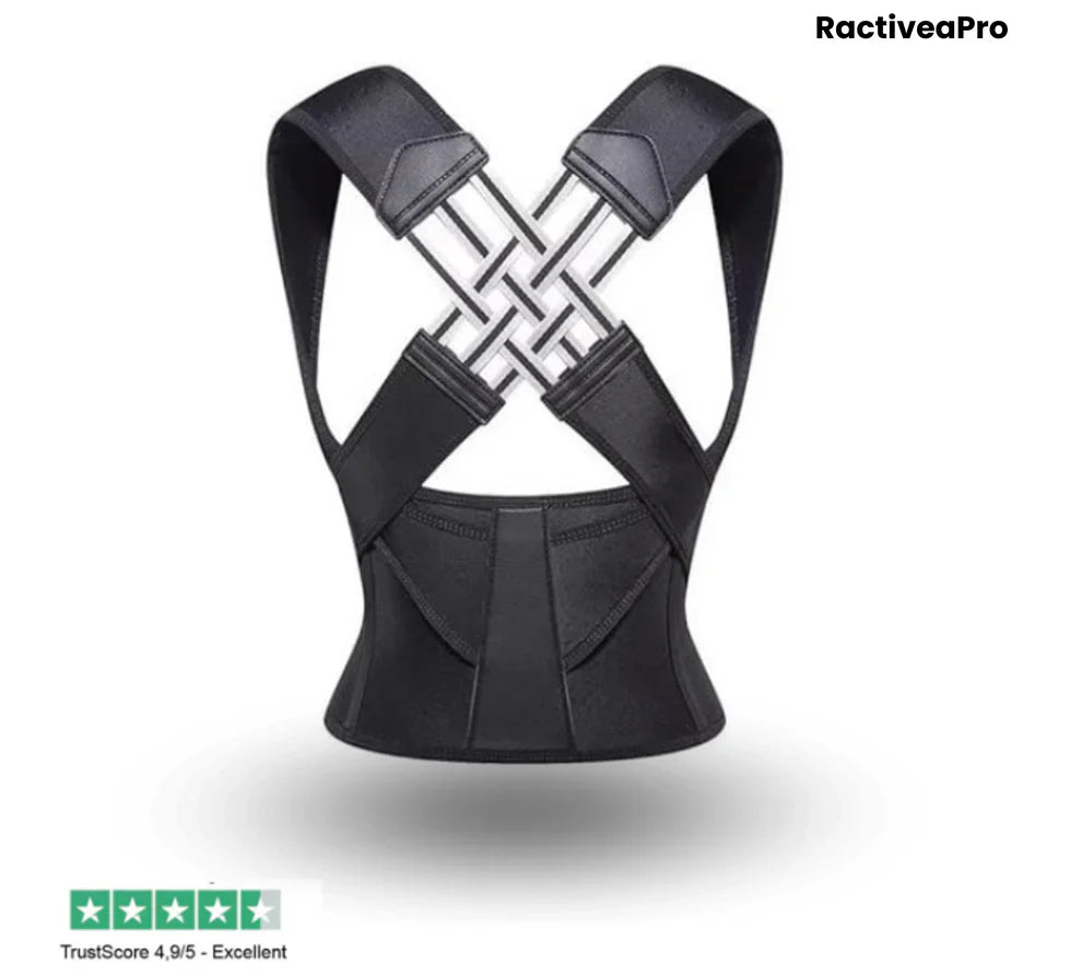 PostureLine™ – Correcteur de posture efficace en 10 jours, ajustable avec soutien dorsal et lombaire