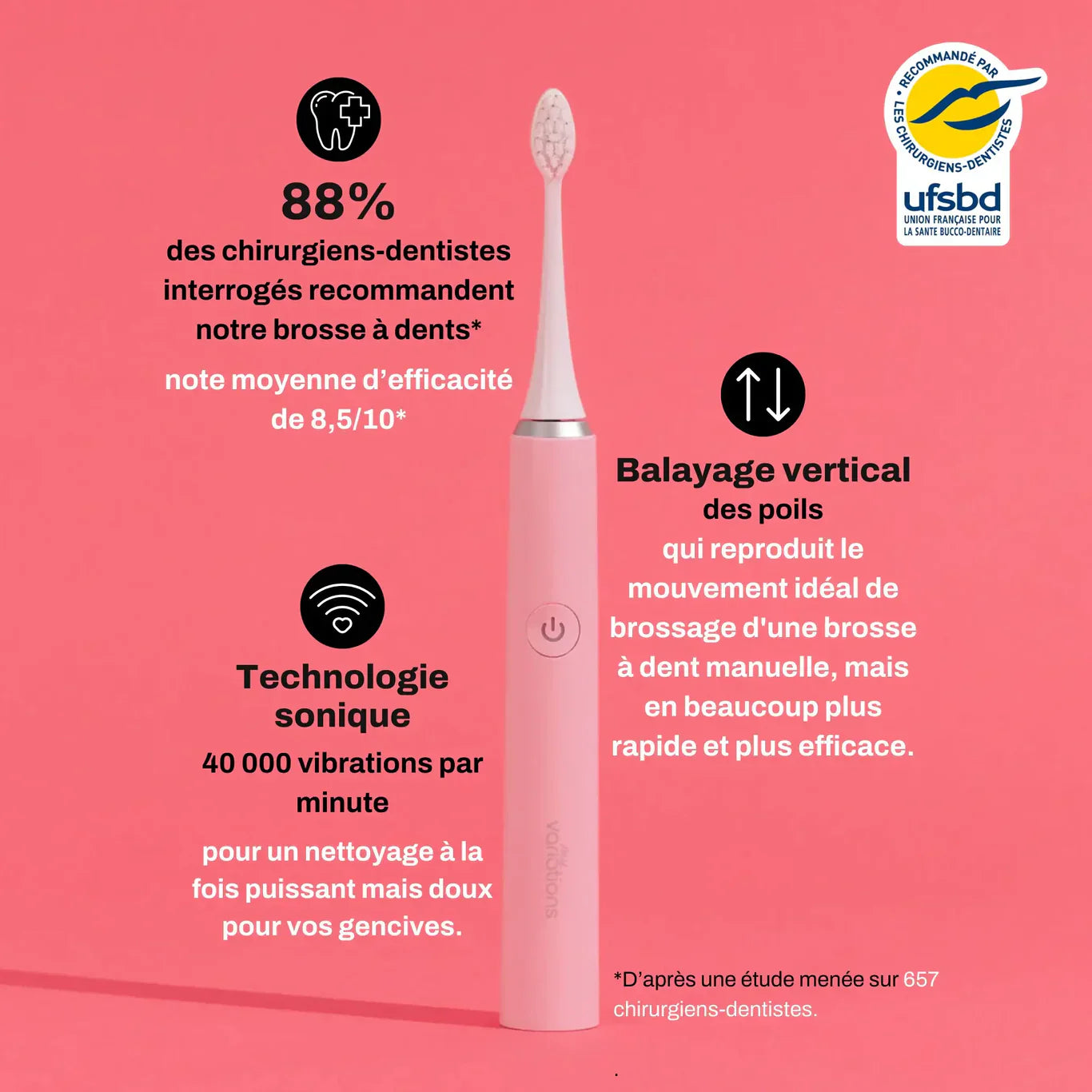 My Variation : La brosse à dents électrique nouvelle génération + Brosses offertes