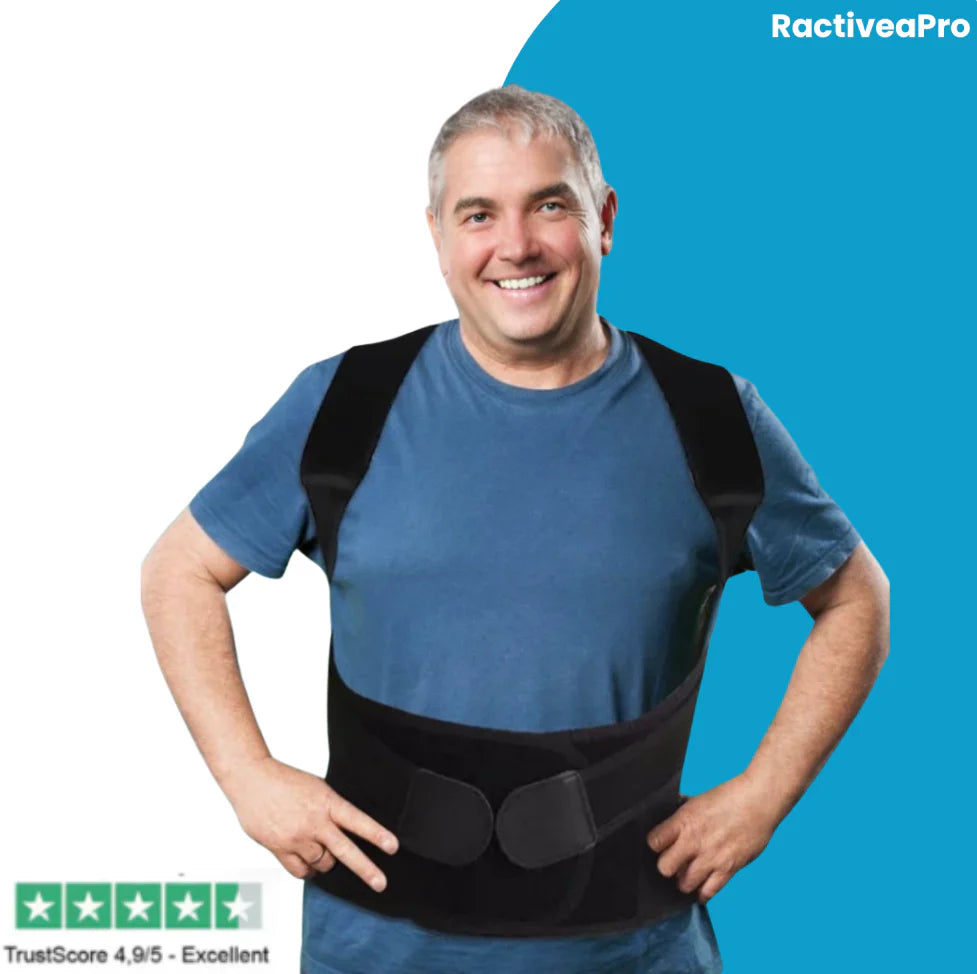 PostureLine™ – Correcteur de posture efficace en 10 jours, ajustable avec soutien dorsal et lombaire